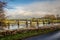 Glenlochar Barrage on the River Dee at Loch Ken, Galloway Hydro Electric Scheme