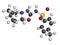 Gliclazide diabetes drug molecule. Sulfonylurea class anti-diabetic agent.