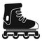 Glide inline skates icon, simple style