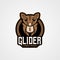 Glider gaming esports logo template design