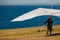 Glider at the Pacific Ocean in California