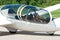 Glider Passenger in Cockpit