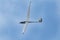 Glider plane flying