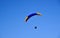 Gliding flight deltaplano paragliding