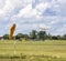 Gliding launch point with glider being winch launched