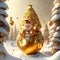 Glimmering Gifts: Discover the Beauty of Christmas Decorations AI Generative By Christmas ai