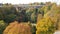 A glimpse of a bridge surrounded by golden colors in autumn in the city of Luxemburg