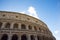 Glimpse of the Colosseum in Day light, in Rome