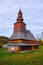 A Glimpse of History: Serene Wooden Church in a Picturesque Ukrainian Village