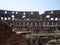 Glimpse of the interior of the ruins of the colosseum rome italy