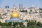 Glimpse of Jerusalem, city of the three religions