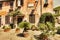 Glimpse of Medieval village of Ostia Antica in Piazza della Rocca - Ostia Antica - Rome