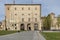 A glimpse of the Palazzo della Pilotta, Parma, Italy, in a moment of tranquility