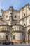 A glimpse of the Parish Church of the Santissima Annunziata in Parma, Italy