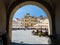 Glimpse on the Piazza dell\'Anfiteatro, famous square in Lucca