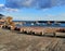 Glimpse of seaport of the island of Ischia, Gulf of Naples, Italy