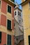 A glimpse of the tower of the Parish Church of San Martino, Portofino