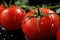 Glistening Beauty: Juicy Tomato. Generative AI