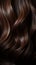 Glistening elegance Texture of shiny, rich brunette hair exudes luxurious allure