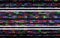 Glitch digital color noise. Abstract distortions with horizontal white lines. Video texture with random pixels. VHS no