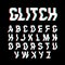 Glitch font