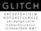 Glitch line font