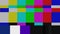 Glitch and pop-up - Signal Test. Test pattern with colorful bars and glitch effect. SMPTE color bars with glitch effect