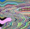 Glitch psychedelic background. Old TV screen error. Digital pixel noise abstract design. Photo glitch. Television signal