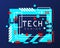 Glitch tech banner