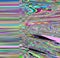 Glitch TV Techno psychedelic background. Old VHS screen error. Digital pixel noise abstract design. Photo glitch