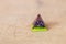 Glitter Acrylic Resin Pyramid