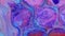 Glitter fluid spill neon cell texture purple blue