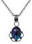 Glitter Glass Cabochon Pendant Necklace