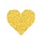 Glitter golden heart