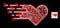 Glitter Hatched Mesh Valentine Heart with Lightspots