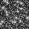 Glitter seamless texture. Actual silver particles. Endless pattern made of sparkling hearts. Unique