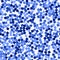 Glitter seamless texture. Admirable blue particles. Endless pattern made of sparkling squares. Unequ