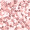 Glitter seamless texture. Admirable pink particles. Endless pattern made of sparkling spangles. Plea