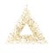 Glitter Stars. Luxury Confetti tiny Gold Christmas