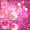 Glitter vintage lights background. light silver, and pink. Gefocused. Hearts and shine. Heart At Gunpoint