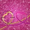Glitter vintage lights background. light silver, and pink. Gefocused. Perfect 3d gold and pink hearts. Heart At Gunpoint