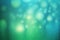 Glittering Sky and Green Abstract: Defocused and Borderless