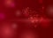 Glittering sparkle Red Hearts on dark wine background