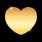 Glittery gold Valentines Day heart background