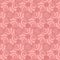 Glittery pink flourish and swirls repeating pattern