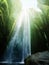 Gljufrabui waterfalls inside a cave