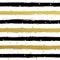 Gllitter gold striped wallpaper. Paint brush strokes background.