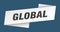 global banner template. global ribbon label.
