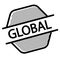 Global black stamp