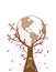 Global Breast cancer awareness concept tree illust